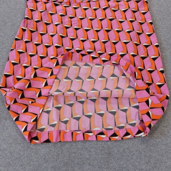 Diane Von Furstenberg Dress 17 Pink Retro Mod Mini Sleeveless Tank Sundress - Picture 4 of 10